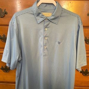 Donald Ross, Large, blue and white checkered style